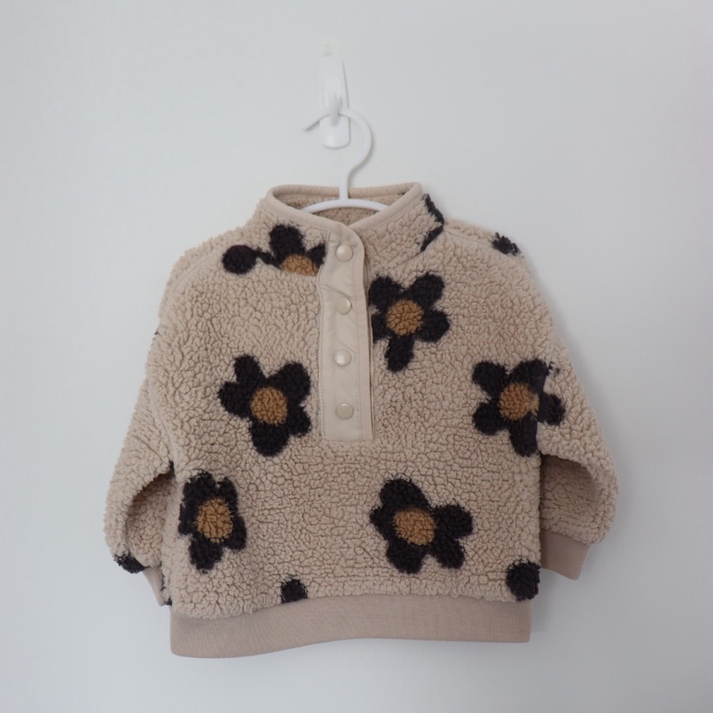 Floral Fleece Pullover 12M